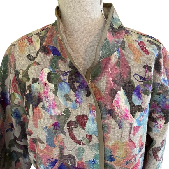 Trimdin Classic Mardi Gras Confetti Reversible Jacket  XL - Picture 2 of 9